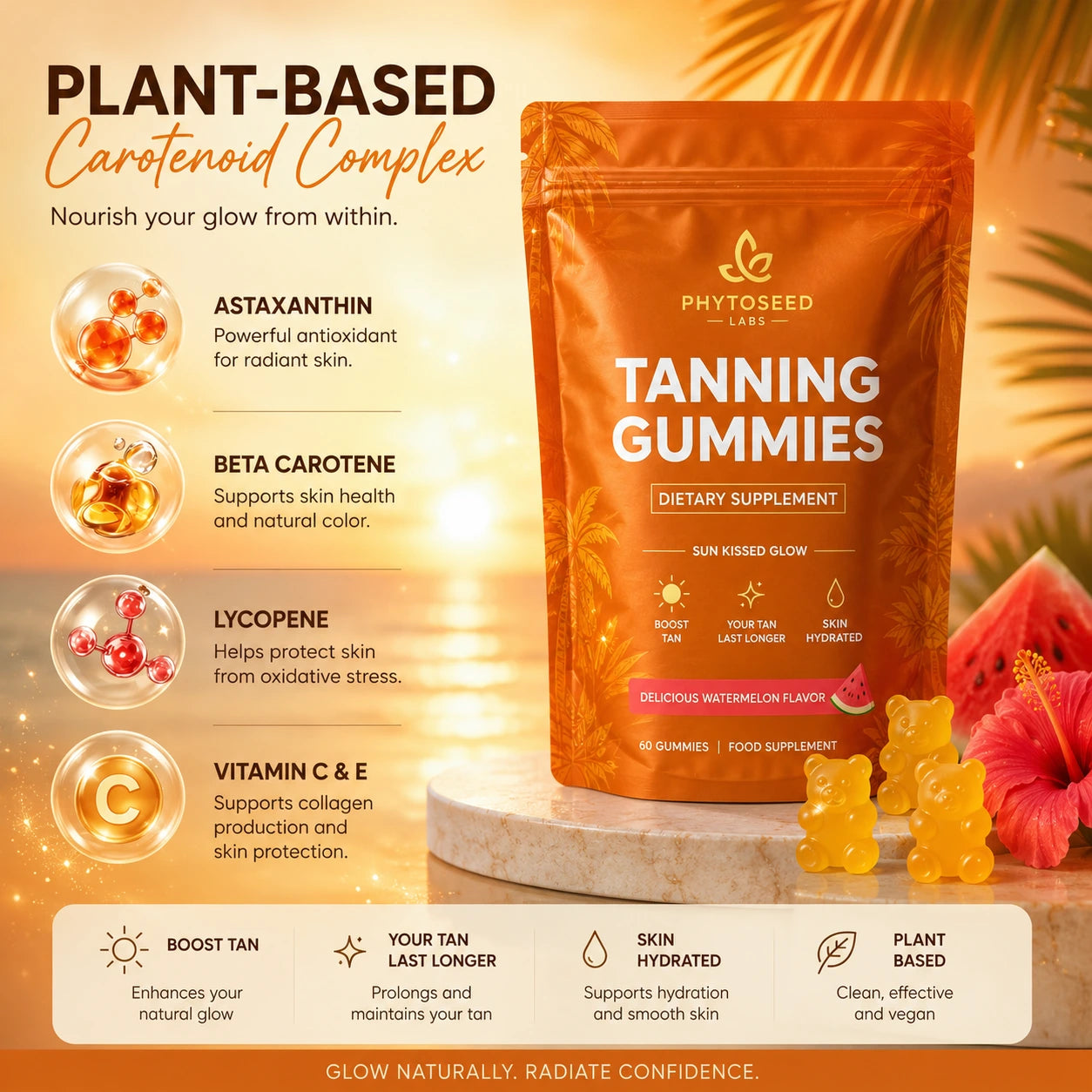 Tanning Gummies Phytoseed Labs